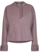 Plush Hoodie - Women - Viscose/wool - 40, Purple, Viscose/wool, Lilly Sarti