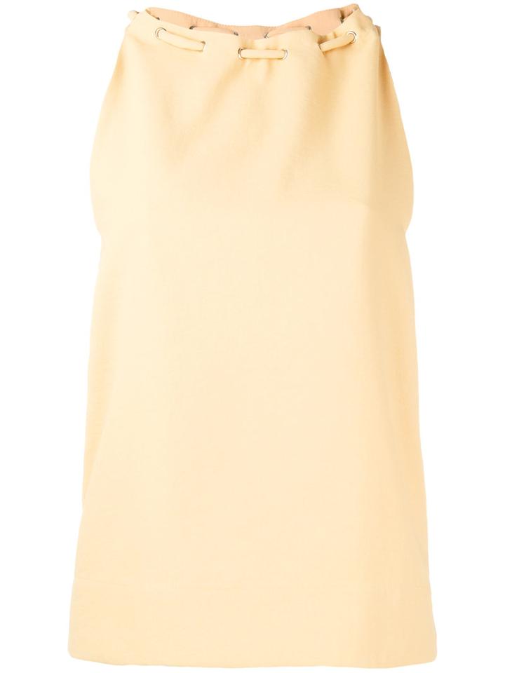 Nomia - Sleeveless Blouse - Women - Polyester - 4, Yellow/orange, Polyester