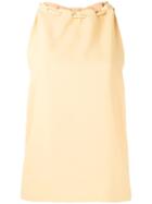 Nomia - Sleeveless Blouse - Women - Polyester - 4, Yellow/orange, Polyester