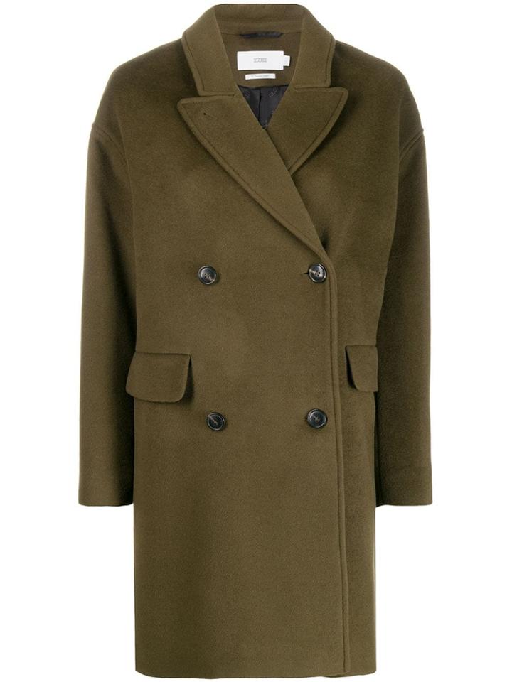Closed Oversized Wool Coat - Green