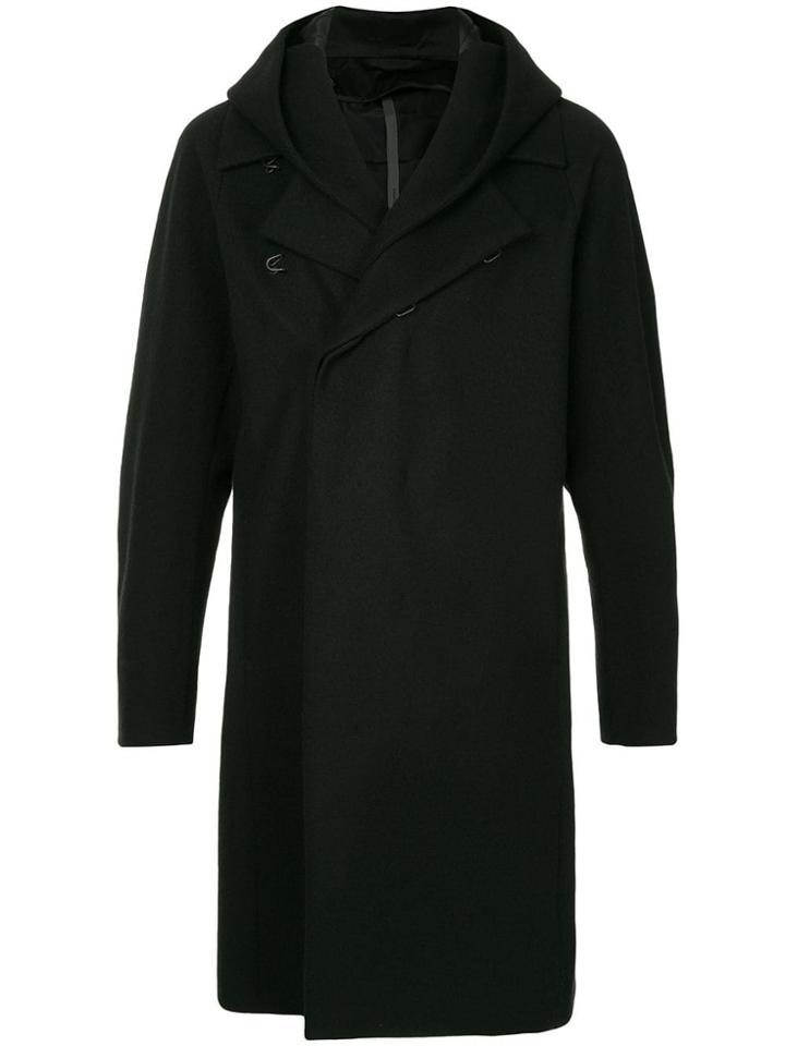 Kazuyuki Kumagai Classic Coat With Hood - Black