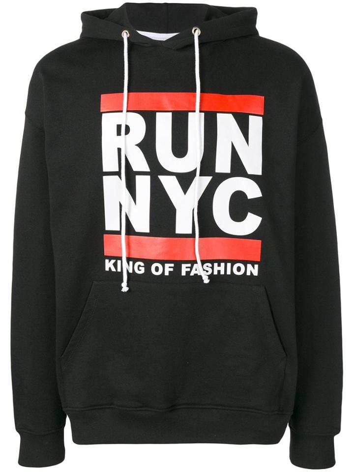 Les (art)ists Run Nyc Print Hoodie - Black