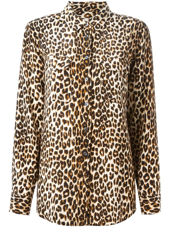 Equipment Leopard Print Shirt - Nude & Neutrals