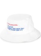 Calvin Klein Logo Print Bucket Hat - White