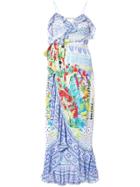 Camilla Printed Strappy Dress - Multicolour