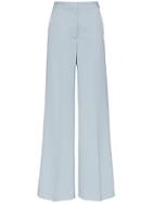 Stella Mccartney High Waisted Tailored Wool Trousers - Blue