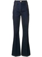Nina Ricci High Waisted Jeans - Blue