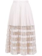 Clé Panelled Midi Skirt - Pink