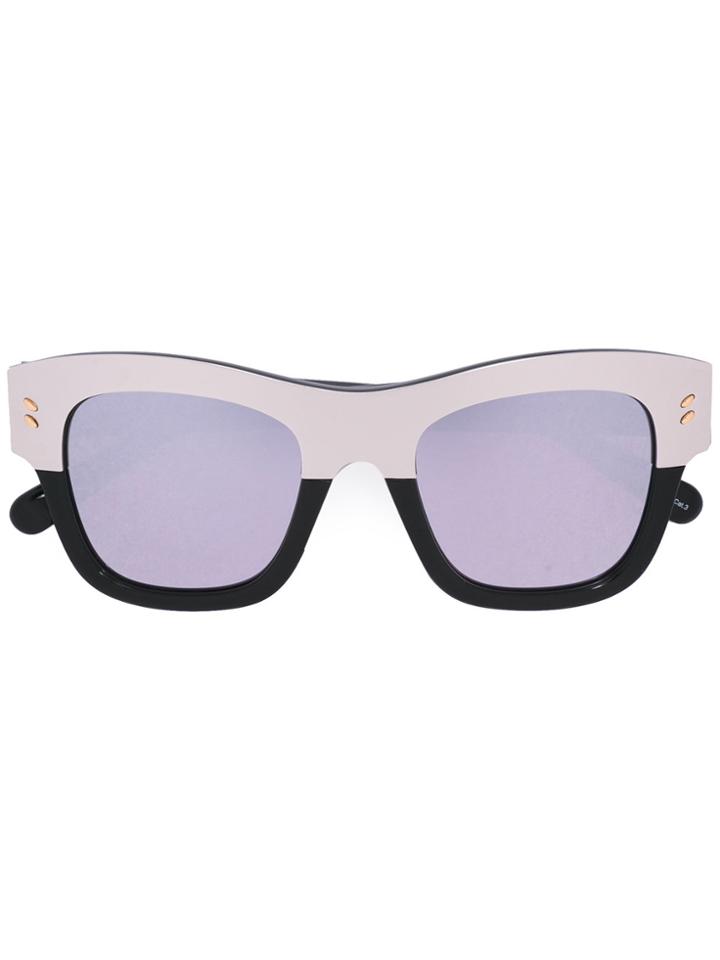 Stella Mccartney Eyewear Two-tone Oversized Square Sunglasses -