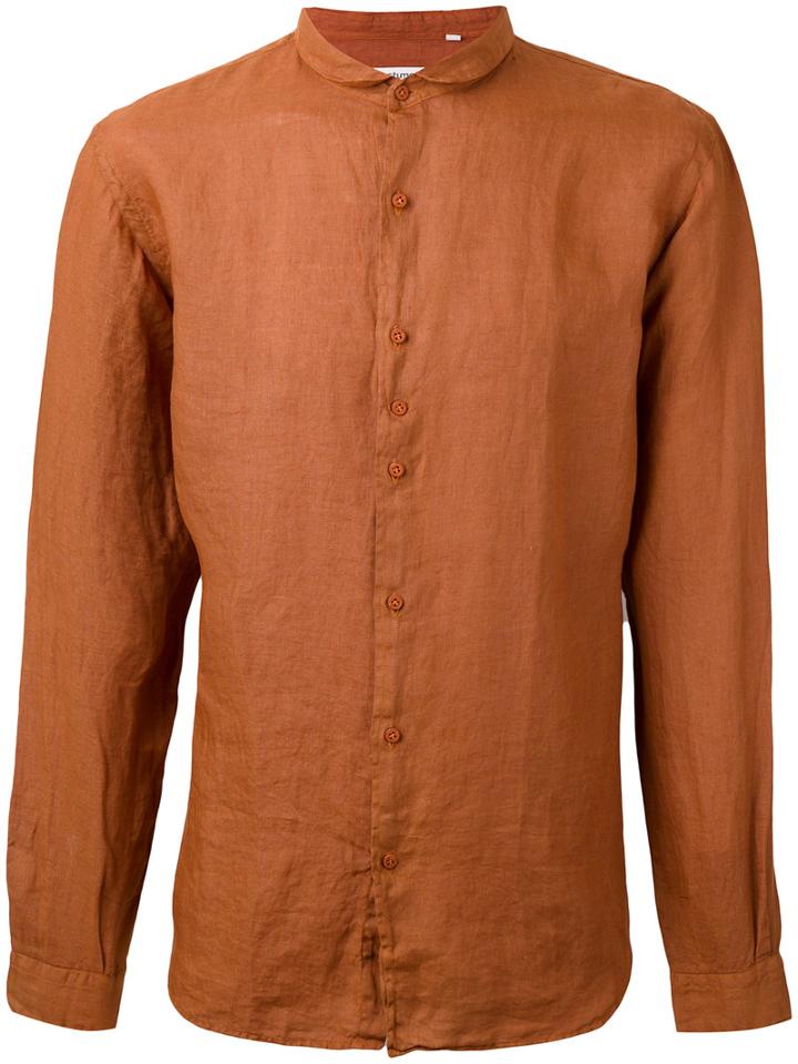 Costumein - Longsleeve Shirt - Men - Cotton - 52, Yellow/orange, Cotton