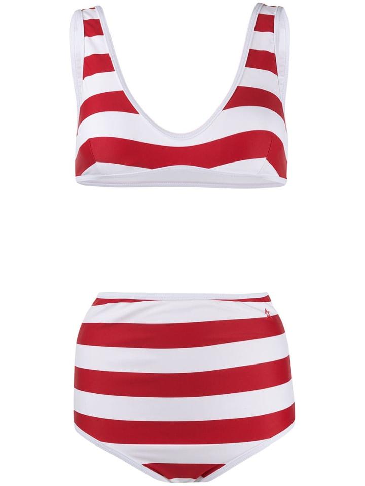 Perfect Moment High-waisted Bikini Set - Red