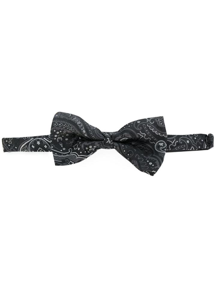 Etro Printed Bow Tie - Black