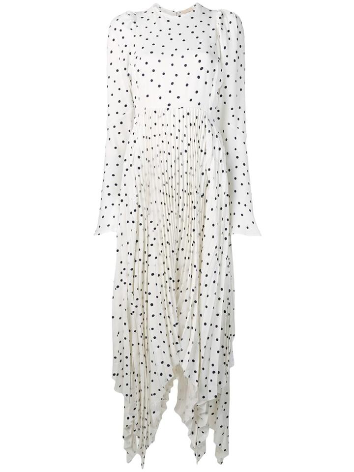 Khaite Polka-dot Dress - Neutrals