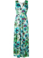 Ultràchic Floral Print Jumpsuit, Women's, Size: 42, Green, Silk/spandex/elastane/acetate/pbt Elite