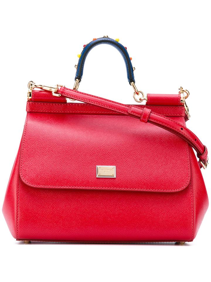 Dolce & Gabbana - 'sicily' Bag - Women - Calf Leather - One Size, Red, Calf Leather