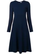 P.a.r.o.s.h. Long Sleeve Flared Dress - Blue