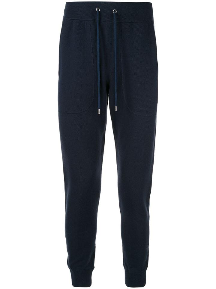 Loveless Slim Fit Drawstring Track Pants - Blue