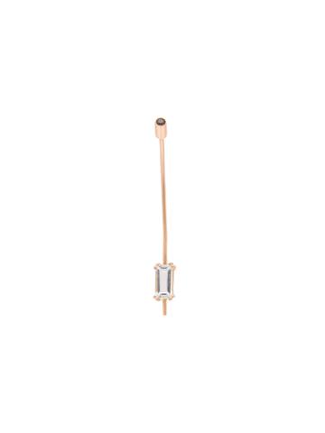 Sara Lasry 18kt Rose Gold Balance Black Diamond Earring - Metallic