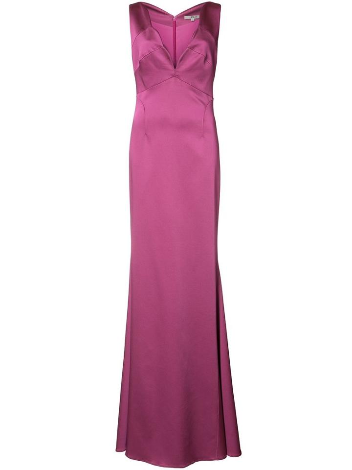 Zac Zac Posen 'cordelia' Gown, Women's, Size: 6, Pink/purple, Acetate/polyester/polyurethane