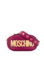 Moschino Oversized Logo Belt Bag - Purple