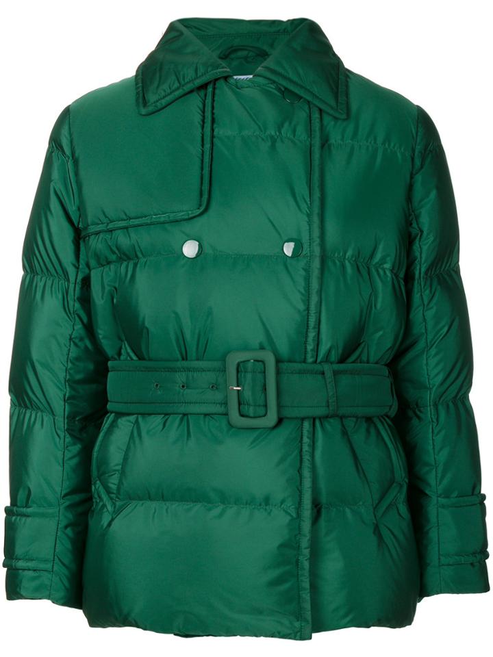 Prada Padded Bomber Jacket - Green