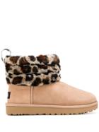 Ugg Australia Leopard Roll-down Boots - Brown