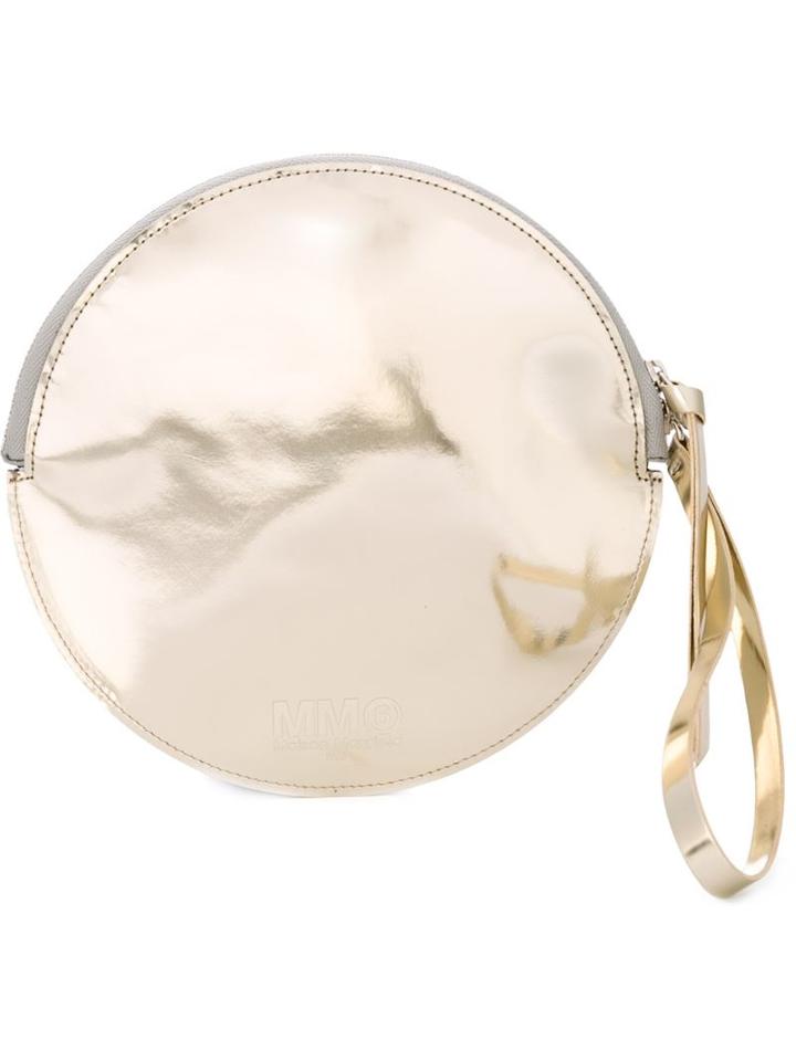 Mm6 Maison Margiela Metallic Round Clutch