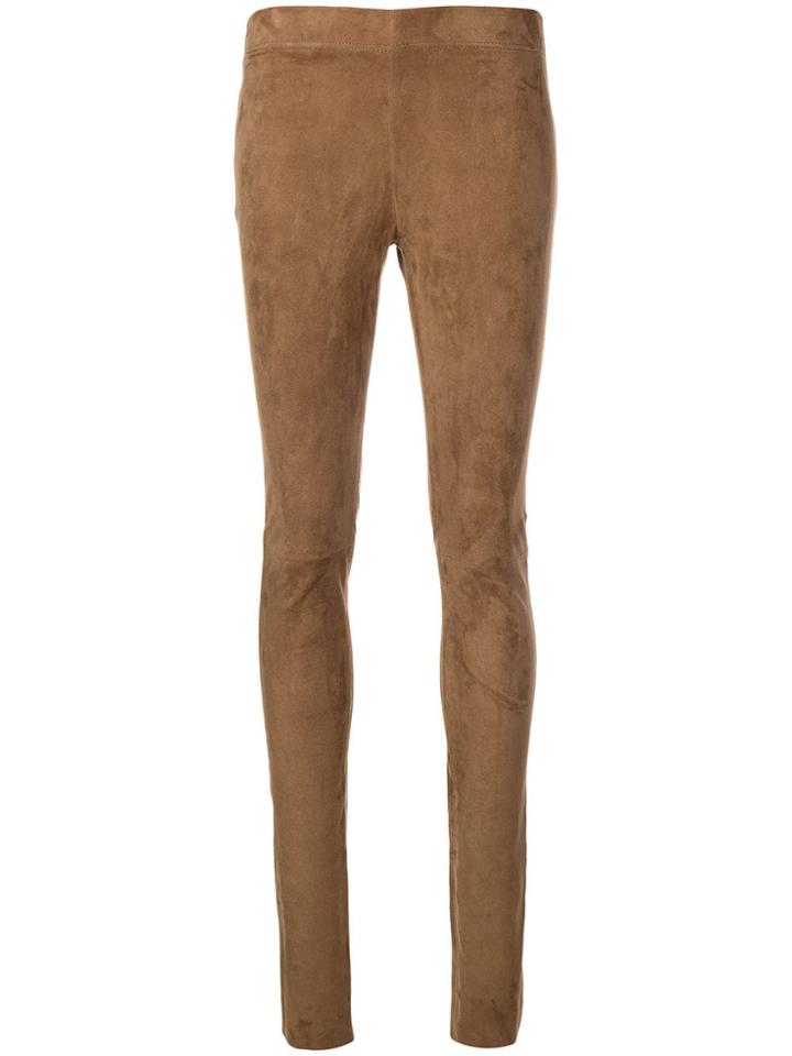 Joseph Leather Leggings - Brown