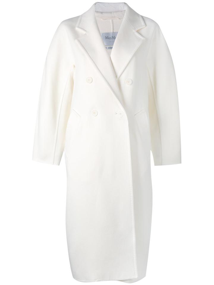 Max Mara - Nolana Coat - Women - Angora/virgin Wool - 36, White, Angora/virgin Wool