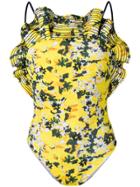 Angelys Balek Ruffle Swimsuit - Yellow