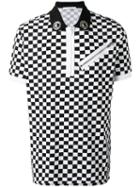 Givenchy - Checkered Polo Shirt - Men - Cotton - Xl, Black, Cotton
