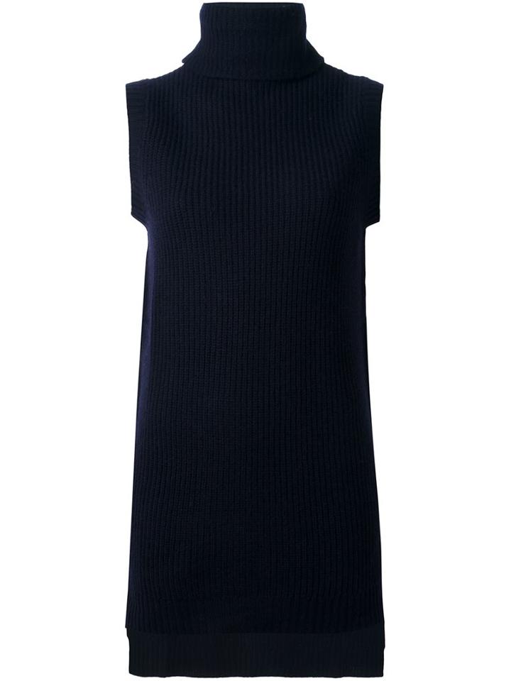 P.a.r.o.s.h. Turtleneck Long Fit Jumper, Women's, Size: Xs, Blue, Cashmere/wool