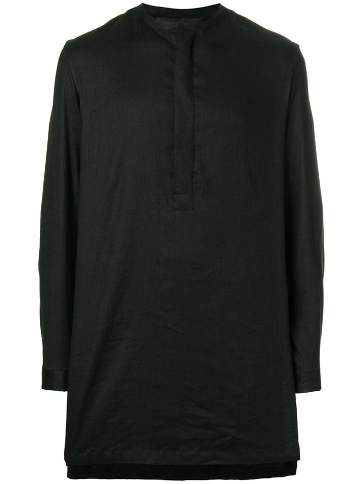 Haider Ackermann Asymmetric Oversized Shirt - Black