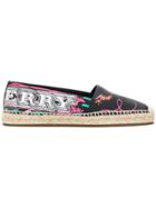 Burberry Printed Canvas Espadrilles - Black