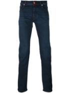 Jacob Cohen Slim-leg Jeans, Men's, Size: 32, Blue, Cotton/spandex/elastane/polyester