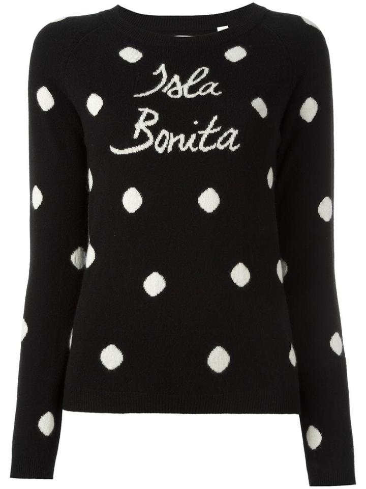 Chinti & Parker Cashmere Isla Bonita Intarsia Jumper - Black