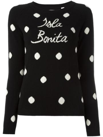 Chinti & Parker Cashmere Isla Bonita Intarsia Jumper - Black