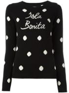 Chinti & Parker Cashmere Isla Bonita Intarsia Jumper - Black