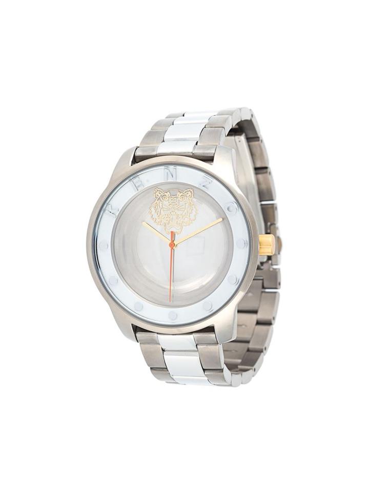 Kenzo 7 Point Watch, Men's, Metallic