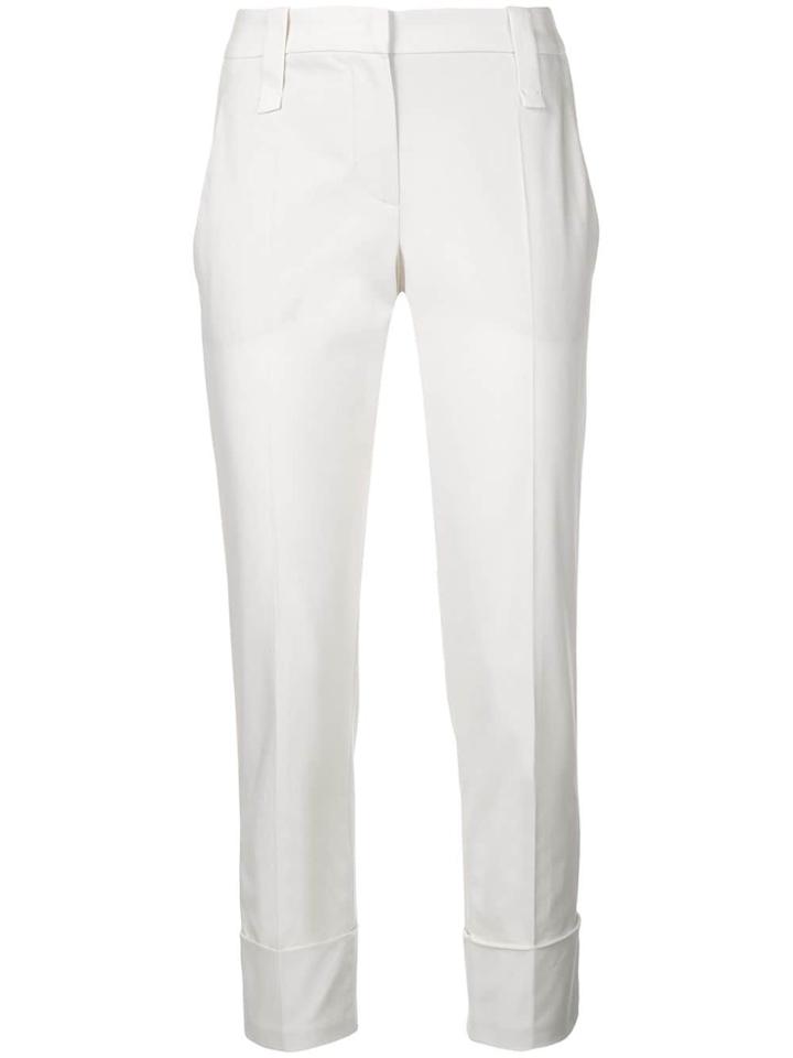 Brunello Cucinelli Slim Fit Trousers - White