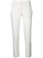 Brunello Cucinelli Slim Fit Trousers - White