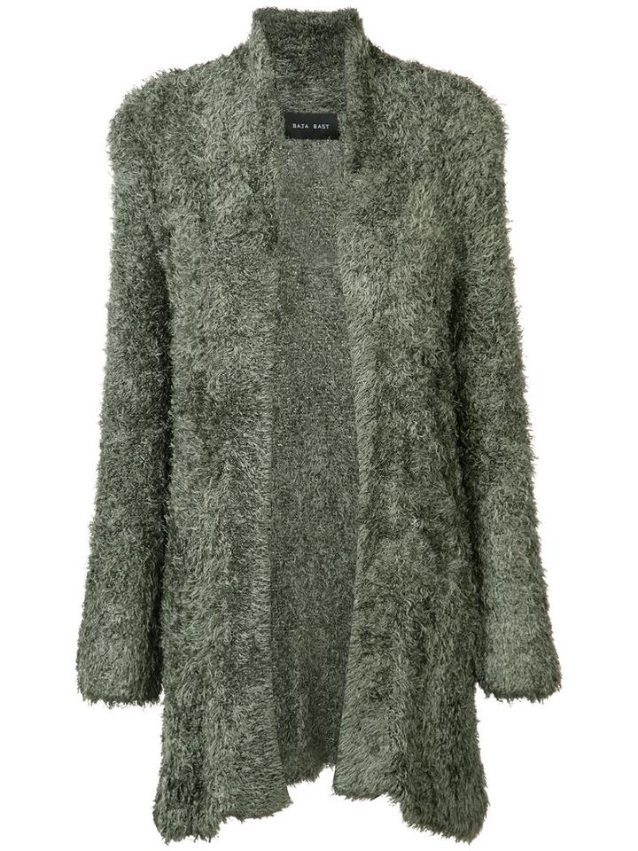 Long Cardigan - Unisex - Silk/polyamide - 3, Green, Silk/polyamide, Baja East