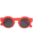 Christopher Kane Eyewear Round-frame Sunglasses - Yellow & Orange