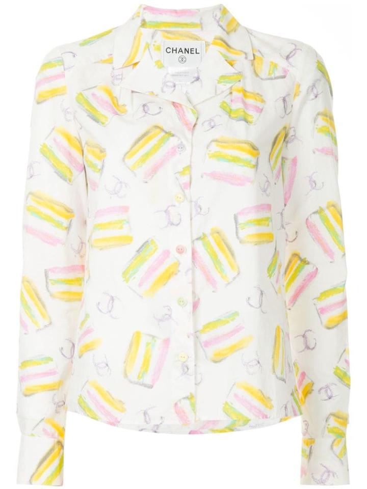 Chanel Pre-owned Chanel Long Sleeve Top - White