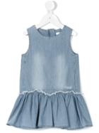 Chloé Kids - Flared Denim Dress - Kids - Cotton - 36 Mth, Blue