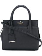 Kate Spade - Square Tote - Women - Calf Leather/polyester/polyurethane - One Size, Black, Calf Leather/polyester/polyurethane