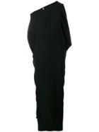 Poiret Asymmetric Long Dress - Black