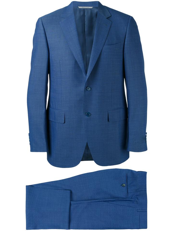 Canali - Two Piece Suit - Men - Cupro/wool - 52, Blue, Cupro/wool