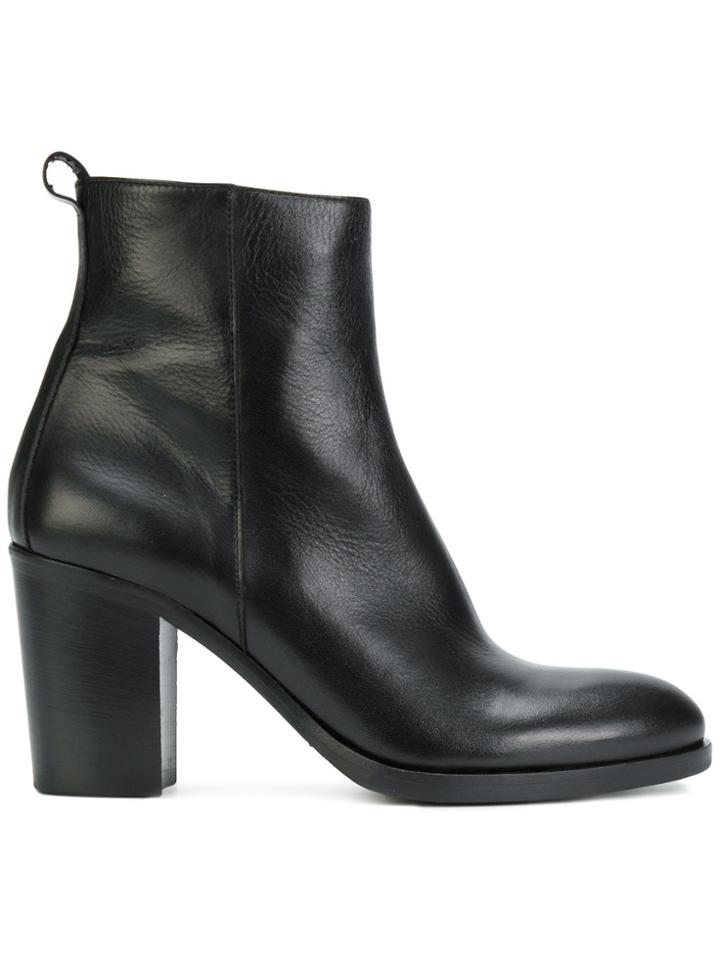 Strategia Side Zip Boots - Black