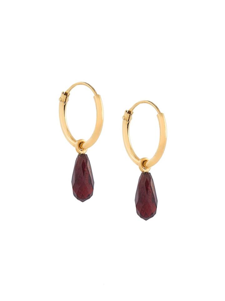Wouters & Hendrix 'in Mood For Love' Garnet Earrings - Metallic